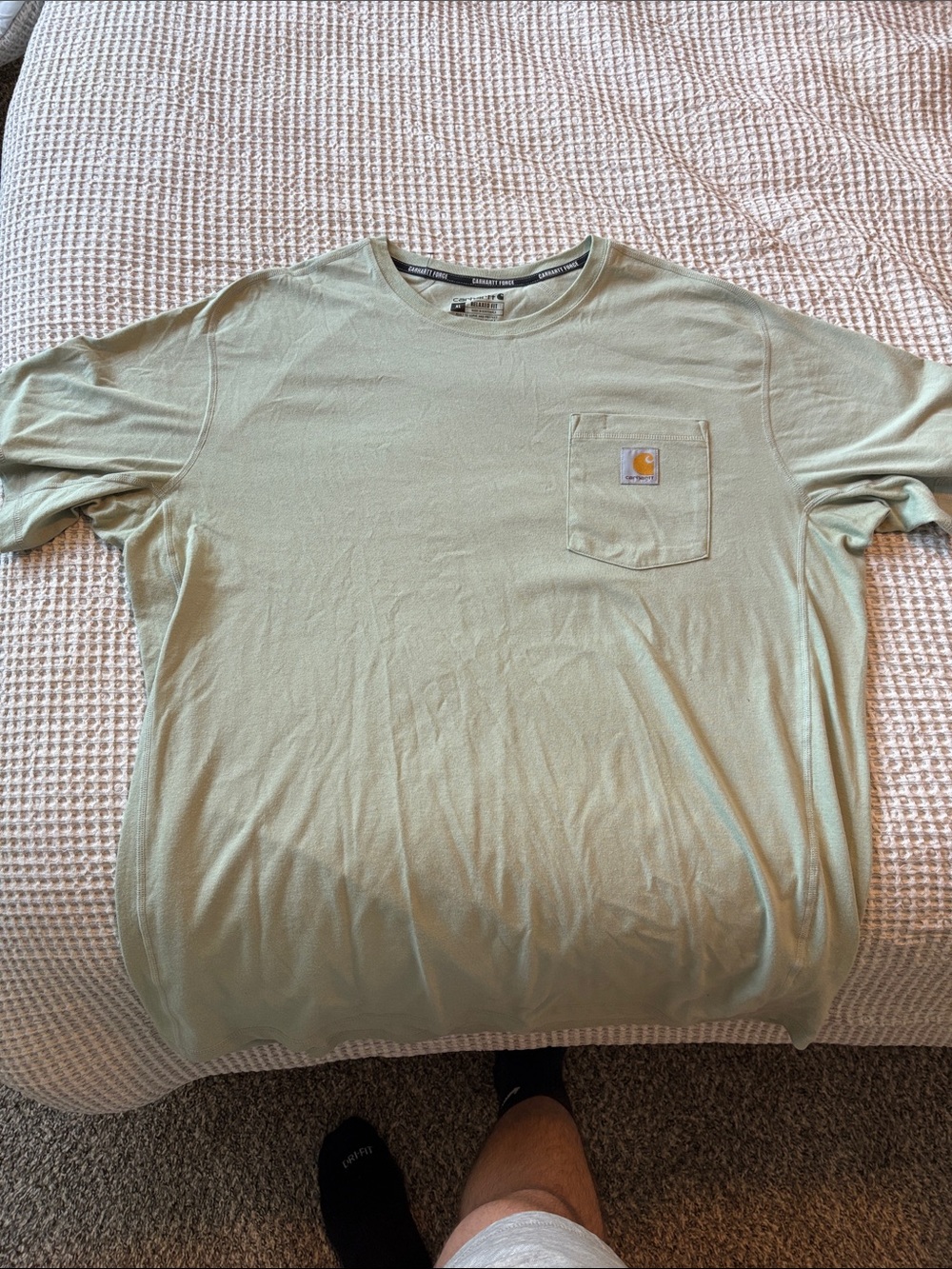 Carhartt Men's Short Sleeve Pocket Tee in Sage Green